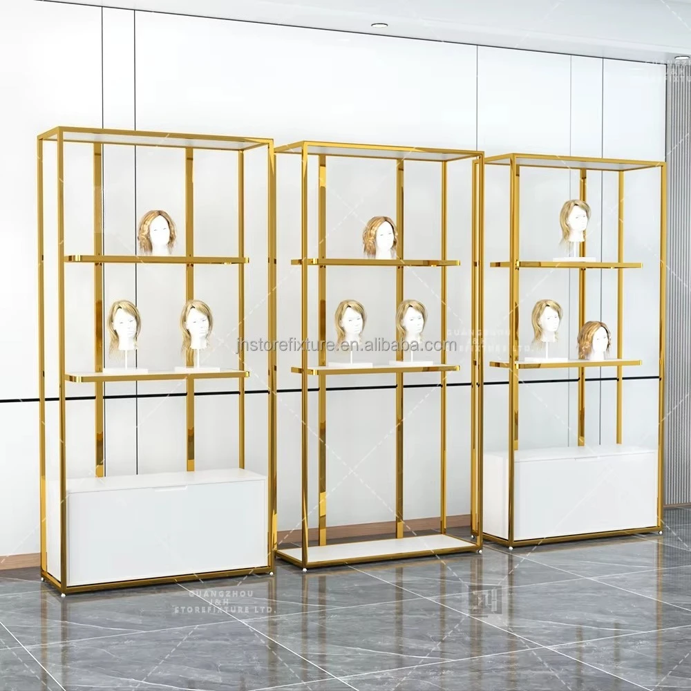 

Wig Display Mannequin Head Display Rack Stand Shop Shelves for Hair Salon and Beauty Products Showroom