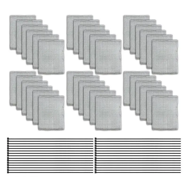 ABYN-Plant Mesh Bags Stainless Steel Fruit Protectors For Plant Root For Gardens, Patios, Farms