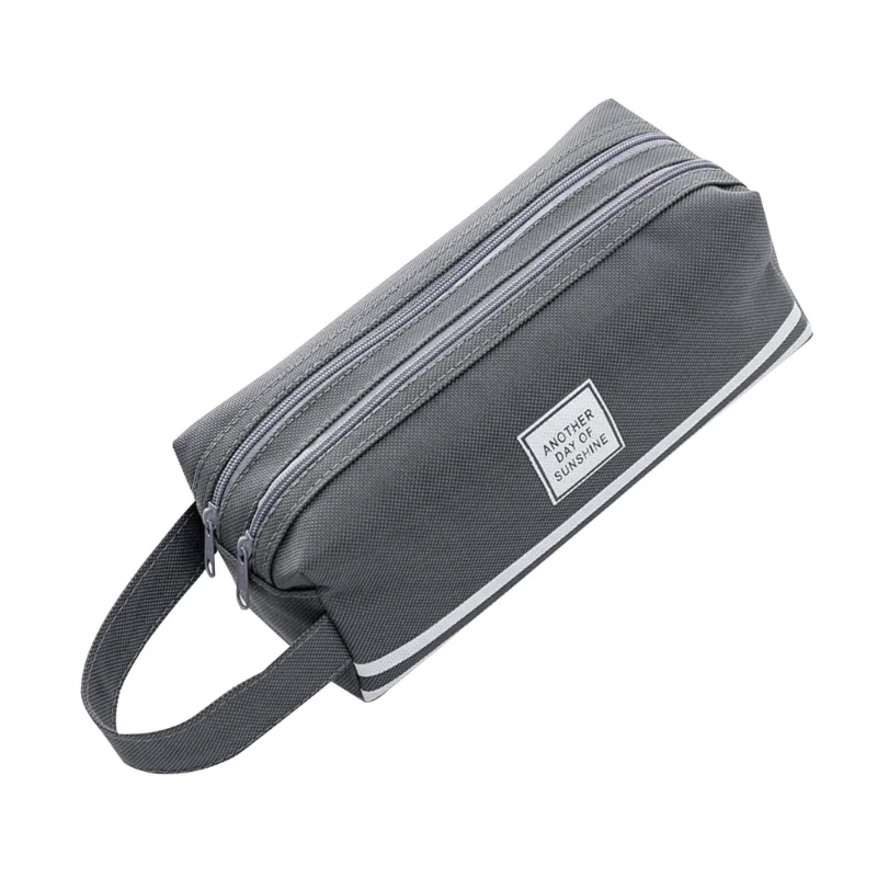 Y1UB rge Capacity Pen Bag Large Compartments Travel Cosmetic Storage Bag