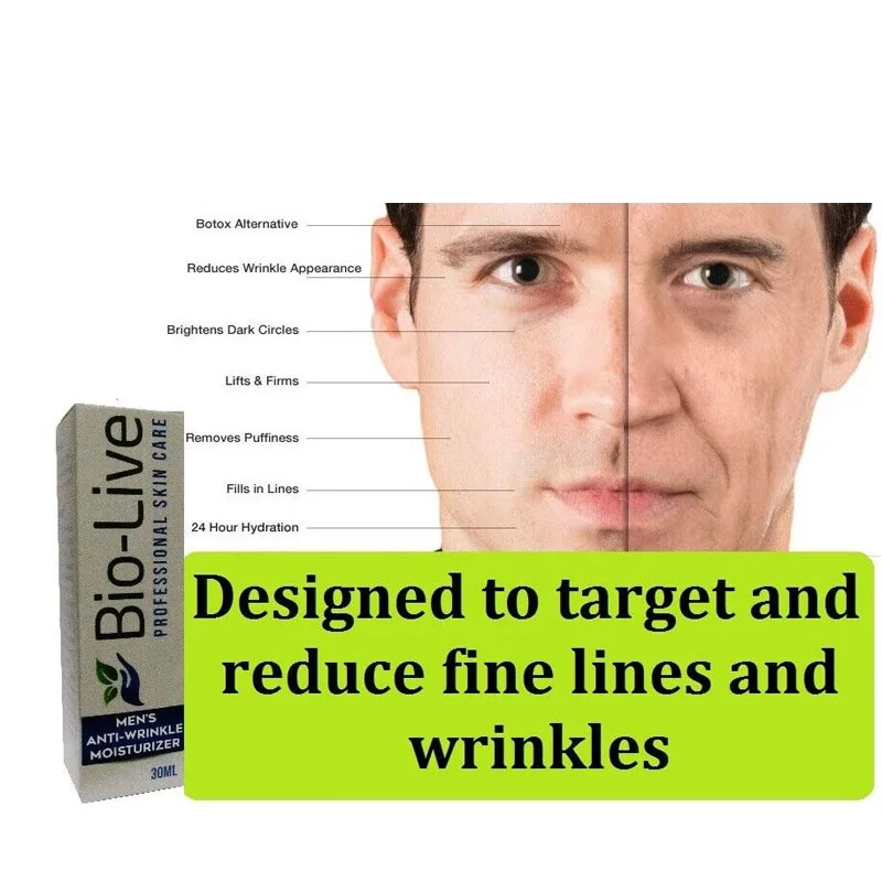 Men Anti-Wrinkle Anti aging Reduce lines Firming Moisturizing Soft And Smooth Brighten Young Skin Mens Gay Sissy 30 ml