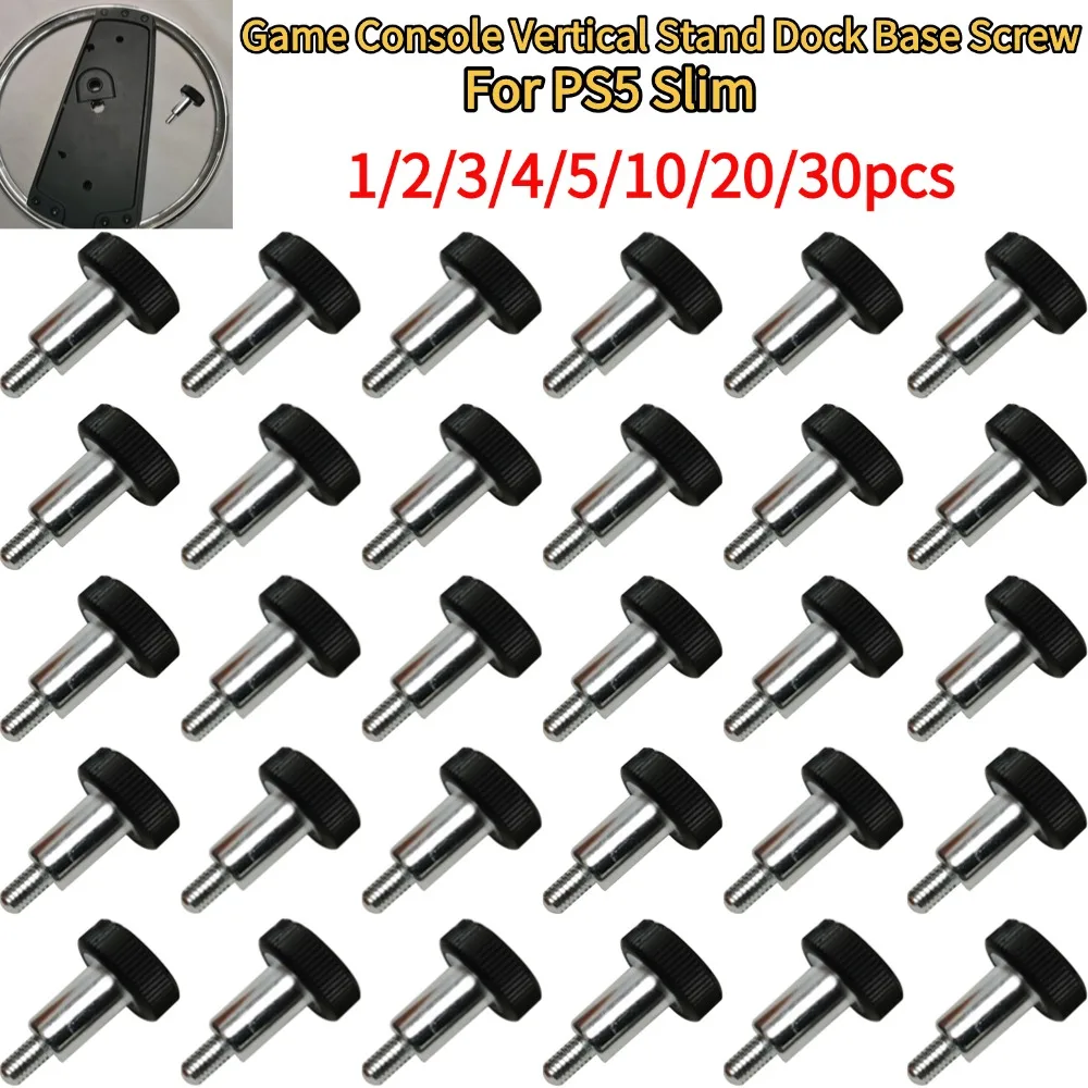 For PS5 Slim Game Console Vertical Stand Dock Base Screw Replacement Vertical Stand Dock Base Holder Screw Accessories