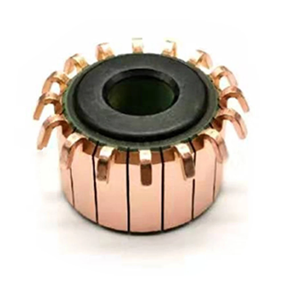 Replacement Copper Commutator for Electric Motors 16 Teeth Hook Type 32 x 12 x 21(22) mm Optimizes Motor Performance