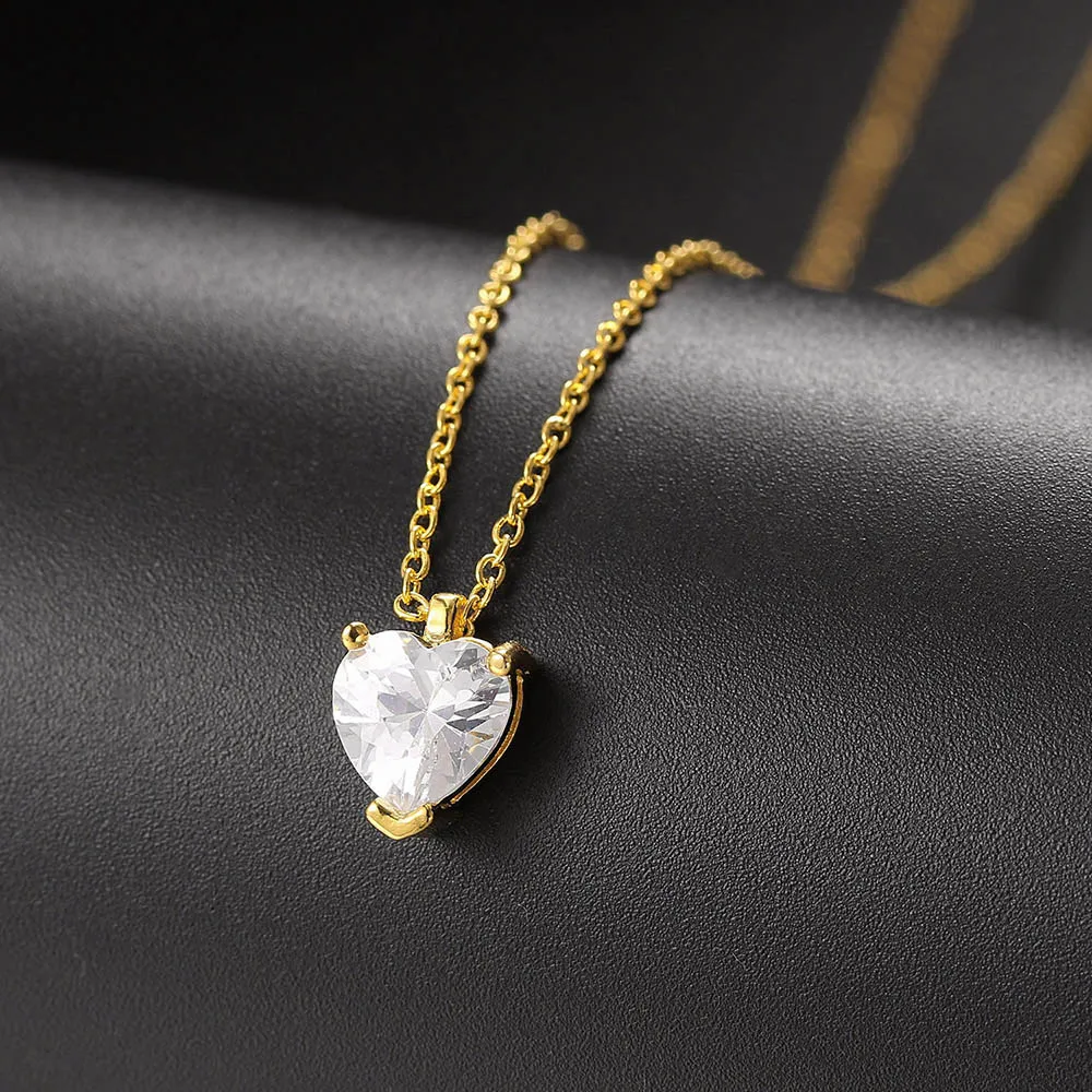 Kryształy krople naszyjnik dla kobiet koreański moda złoty geometryczny diamentowy łańcuch Choker na akcesoria na szyję biżuteria N511 — zdjęcie 5