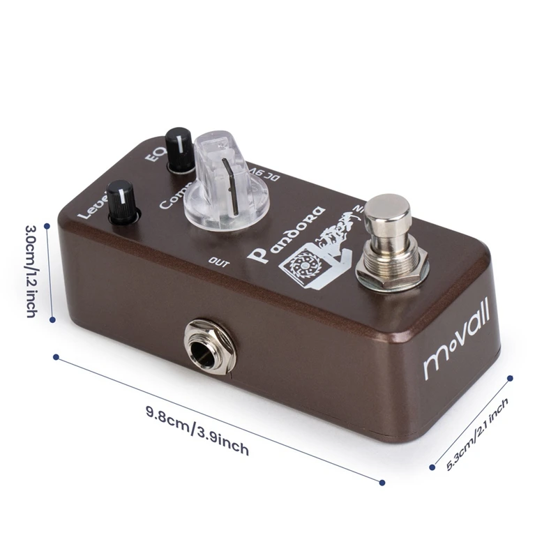 Movall MP-305 Pandora Compressor Guitar Effect Pedal Ultimate Comp Mini Pedal True Bypass Electric Guitar Parts & Accessories