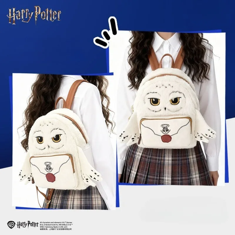New Cartoon Hedwig Owl Cosplay Backpack Womens Double Strap Shoulder Bag Purse Boys Girls Birthday Gifts view 2