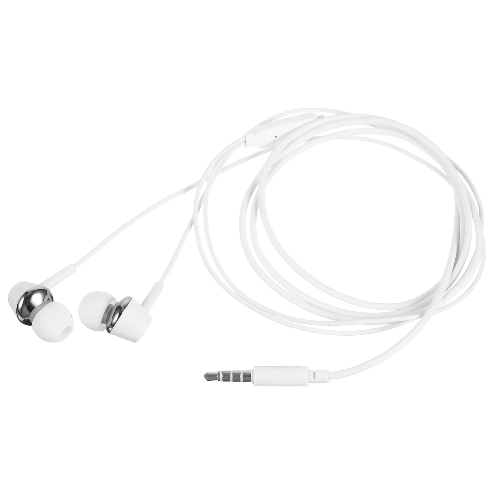 1 セット ワイヤー制御ベース インイヤー ヘッドフォン シルバー 耐久性のあるマイク イヤフォン 軽量 コンフォートフィット インイヤー タイプ イヤホン ギフト