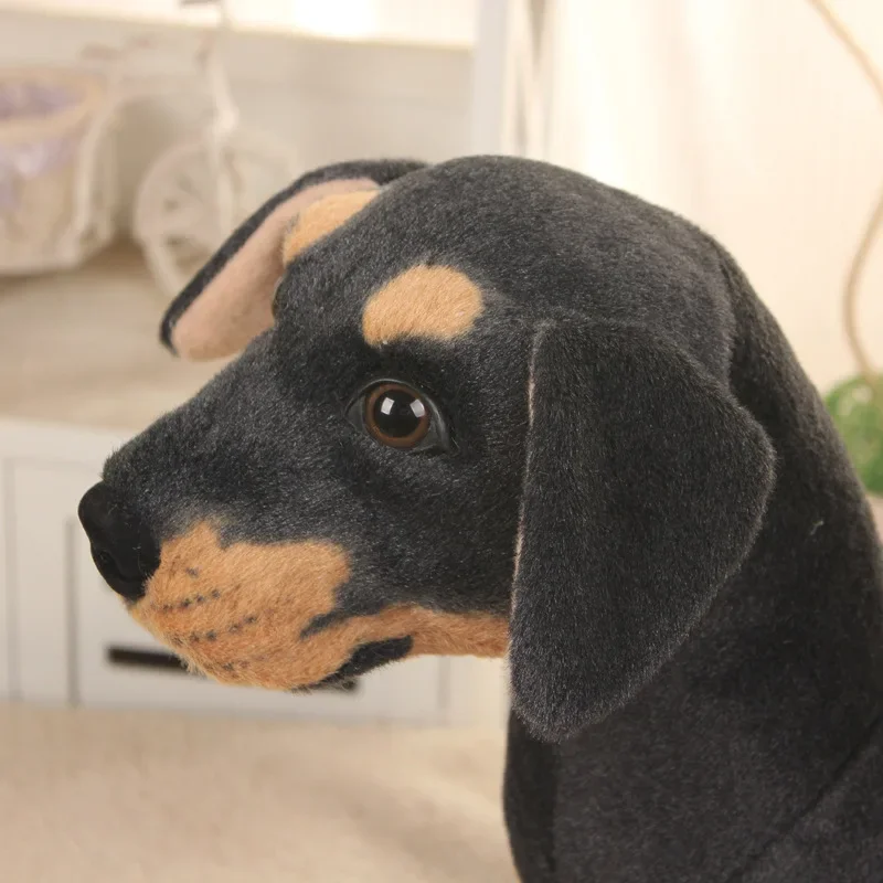 Juguete de peluche realista para perro Rottweiler, animales de peluche, juguetes para niños, regalo para niños, 32cm