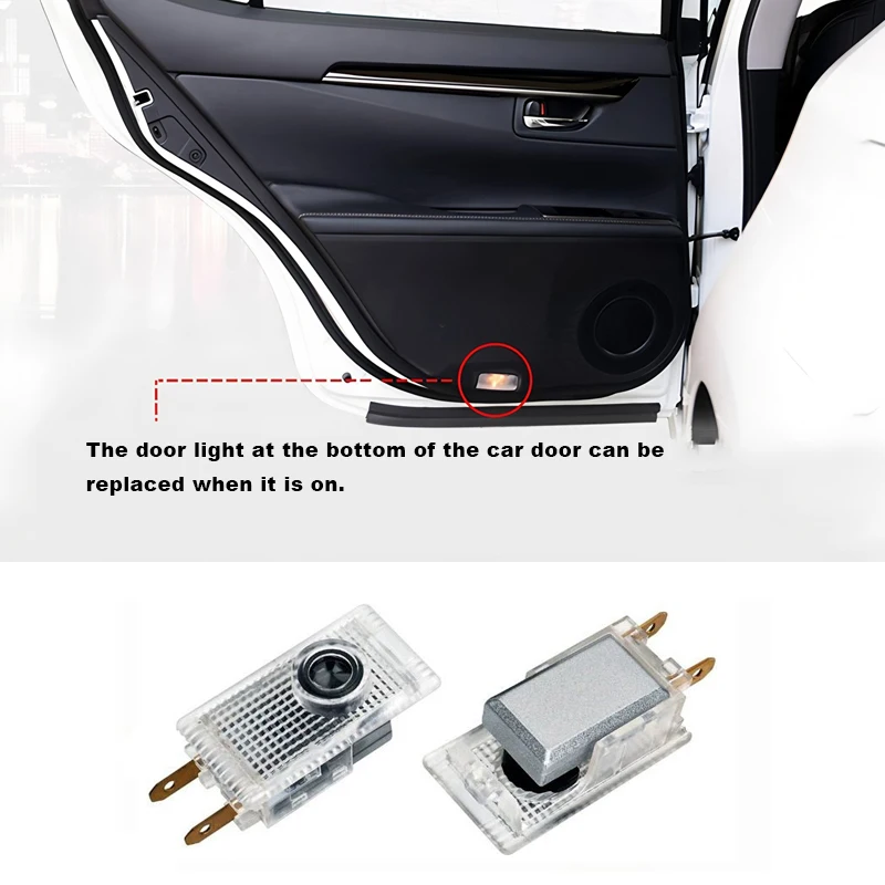 عالية الوضوح علامة باب السيارة ترحيب ضوء ضوء الإسقاط لأوبل أسترا j g إنسيجنيا كورسا d فيكترا c زافيرا أدوات السيارات