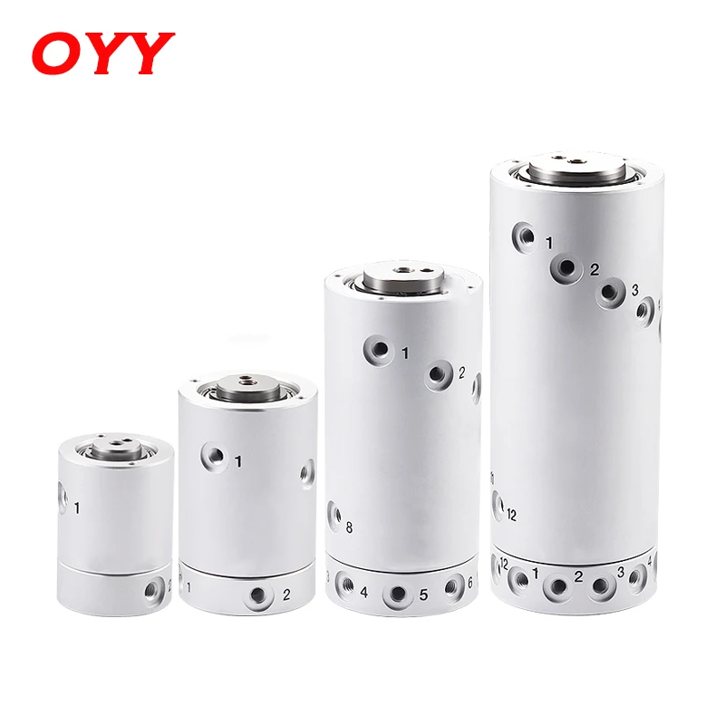 Montagem Giratória de Alta Velocidade Multi-way Joint Componentes Pneumáticos Anel Deslizante de 360 Graus Mqr2-m5 Mqr4-m5 Mqr8-m5 Mqr12-m5 Mqr16-m5