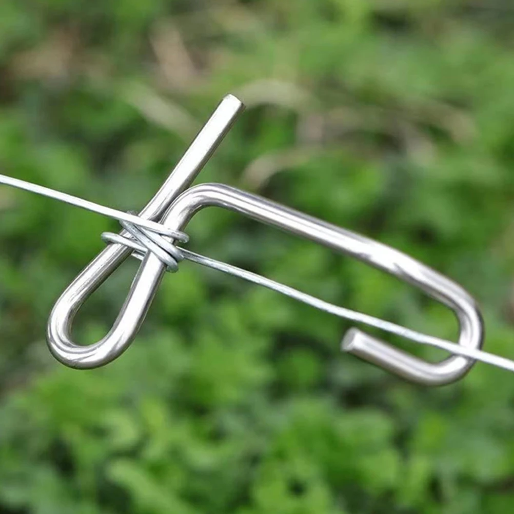

10pcs Line Tightener Stainless Steel Wire Tools Fence Repair Metal Fasteners Garden Farm chard Fence Tensioner Small Wire