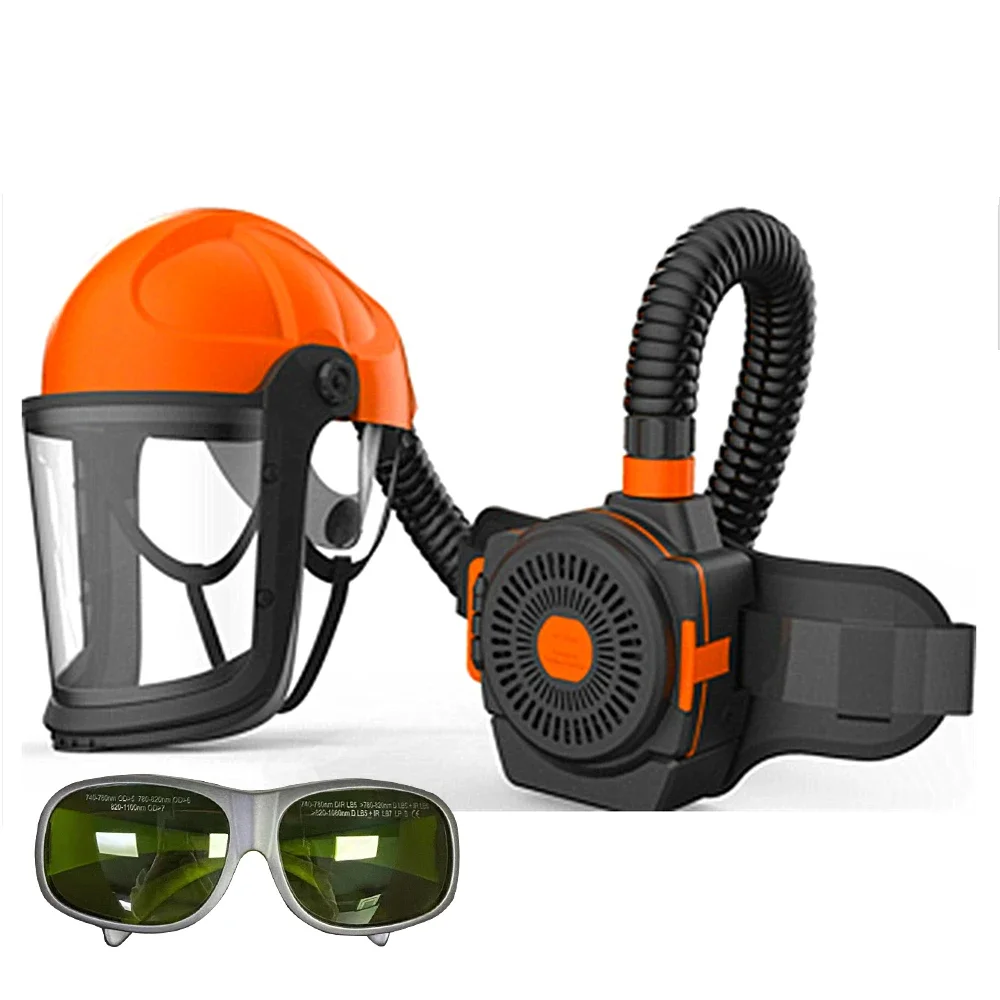 Laser Safety Glasses CE Protect Wavelength 740- 1100nm PAPR Grinding full face hard hat powered air purifying