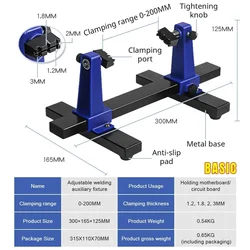 High Quality Motherboard Holder 360 Degree Rotation Adjustable PCB Welding Bracket Auxiliary Clamping Tool Heavy Duty Base Plate