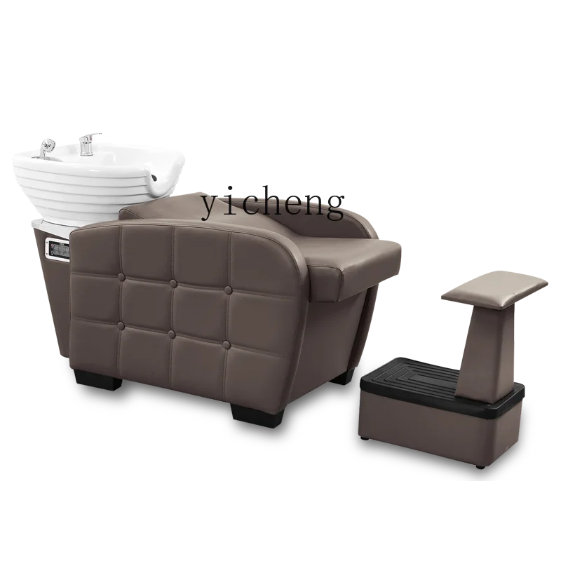 XL Half-Lying Shampoo Chair Hair Salon Salon Bed Barber Shop Flat Flushing Multifunctional