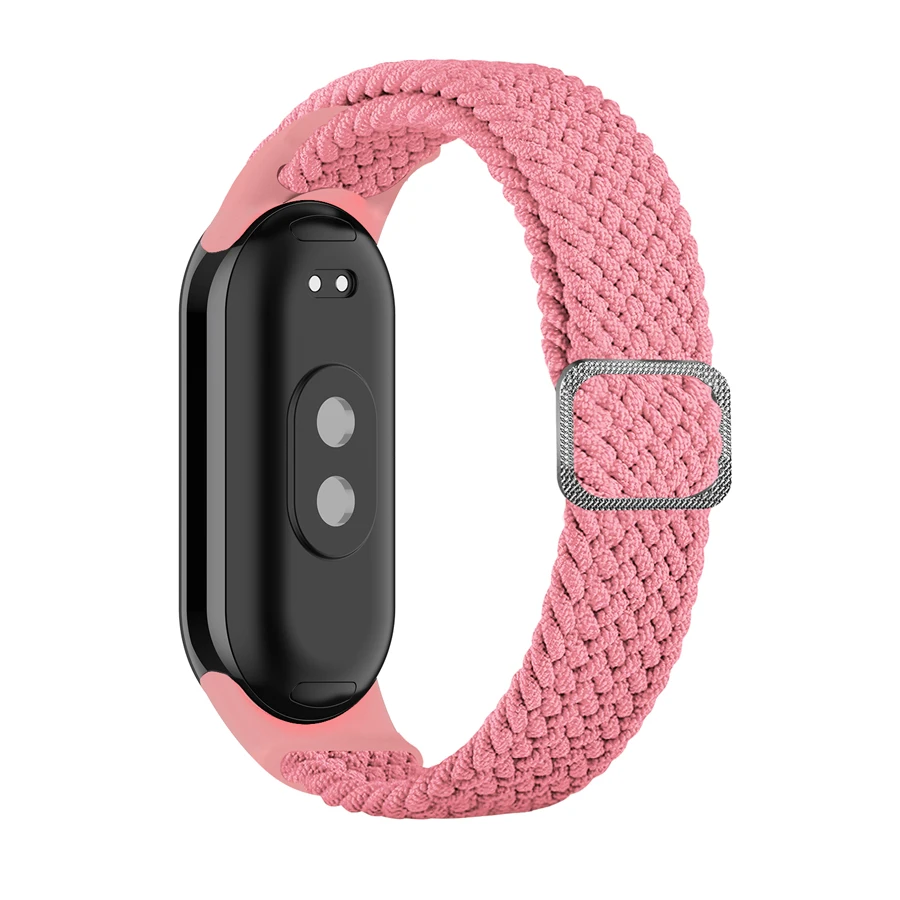 Armband für Xiaomi Mi Band 10 9 8, elastisches Nylon, geflochtene Schlaufe, verstellbare Schnalle, Ersatz-Correa-Armband für Miband 7, 6, 5, 4, 3