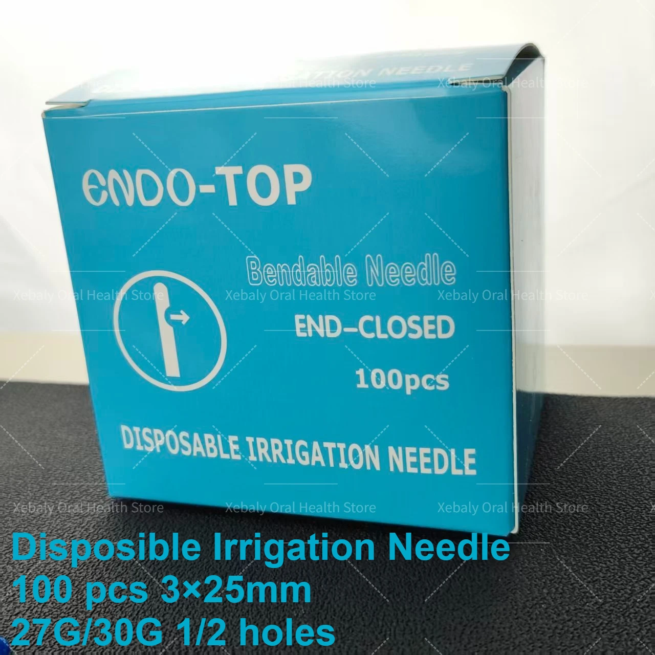 3×100Pcs/Box Dental Endo Irrigation Needle Tip 25G/27G/30GA 30G Endo Syringe Root Canal Washing Needle Tip Dentistry Materials
