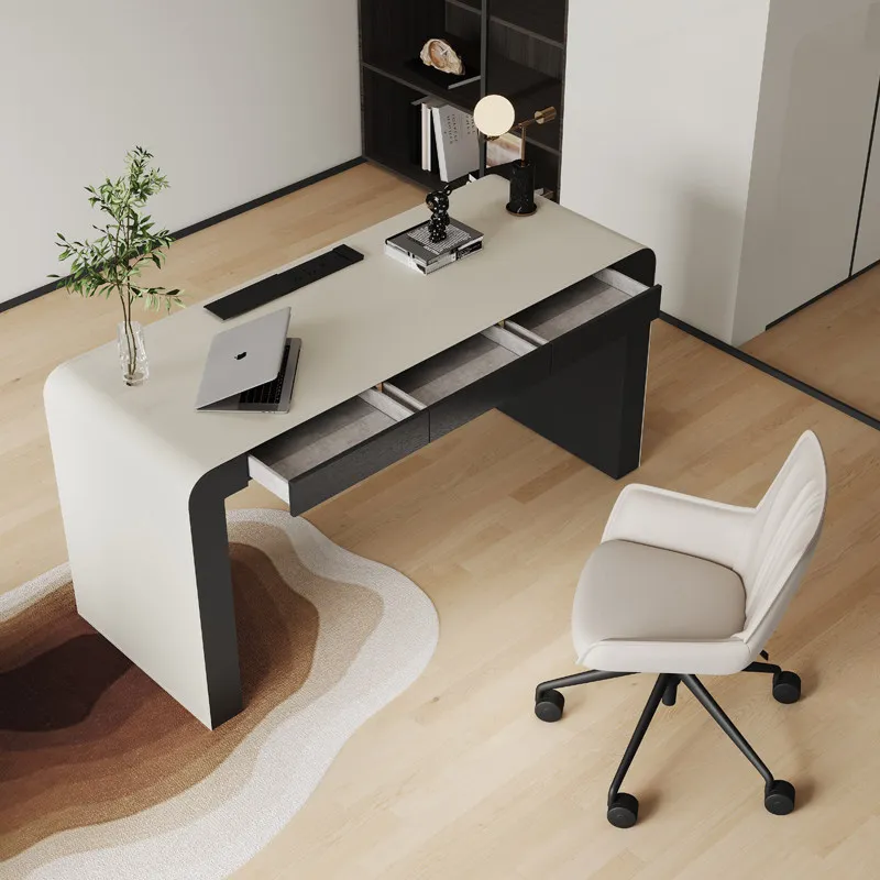 Modern Nordic Office Desk Minimalist Display Aesthetic Design Multifunctional Office Desk Luxury Storage Ufficio Home Furniture