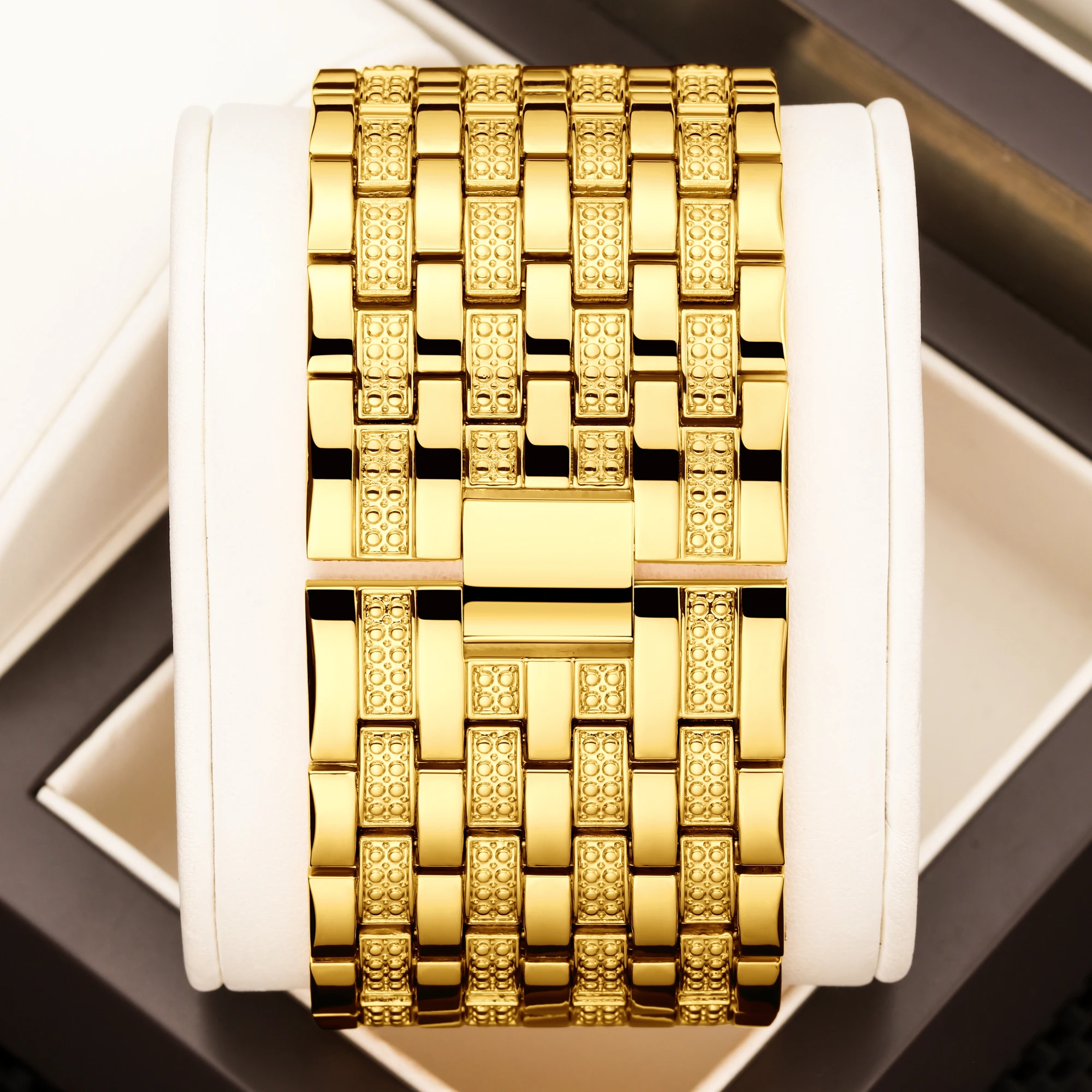 야라루시 럭셔리 올 골드 스퀘어 여성 쿼츠 시계 야라루 - Luxury Watch Gift For Her 리뷰 및 가격