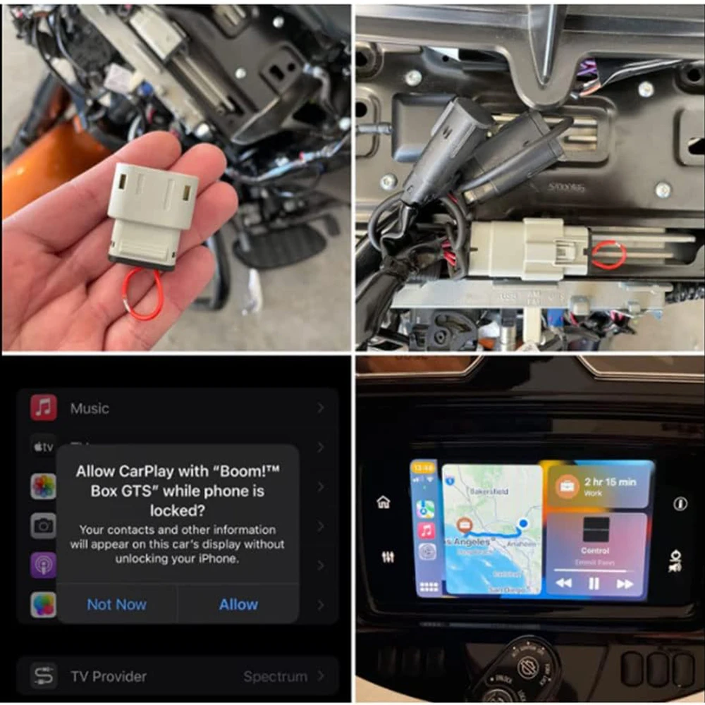 1pc Carplay Jumper Compatible For Harley Davidson 2019 and Up  GTS Radio for Road Glide or Street Glide with Boom