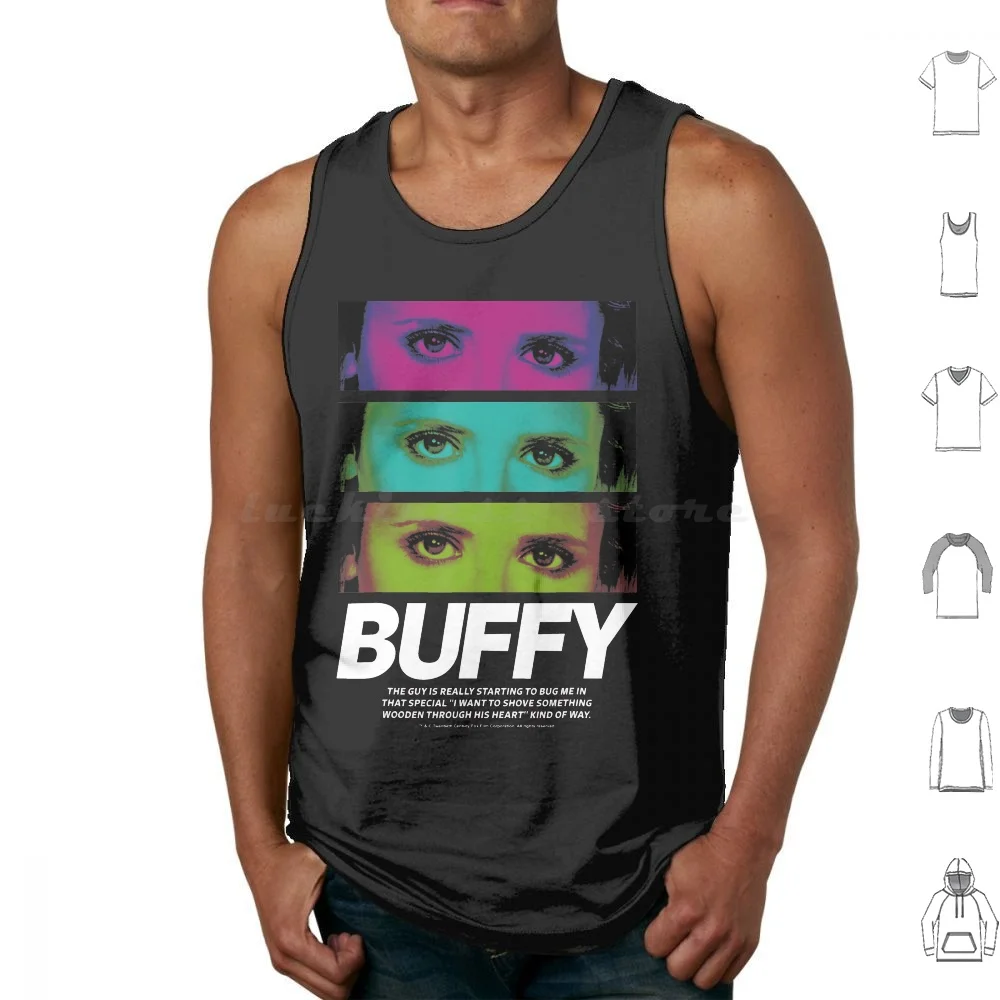 Buffy The Vampire Buffy Eye Tank Tops Vest Sleeveless Buffy The Vampire The Bronze Bronze Buffy Vampire Vampire