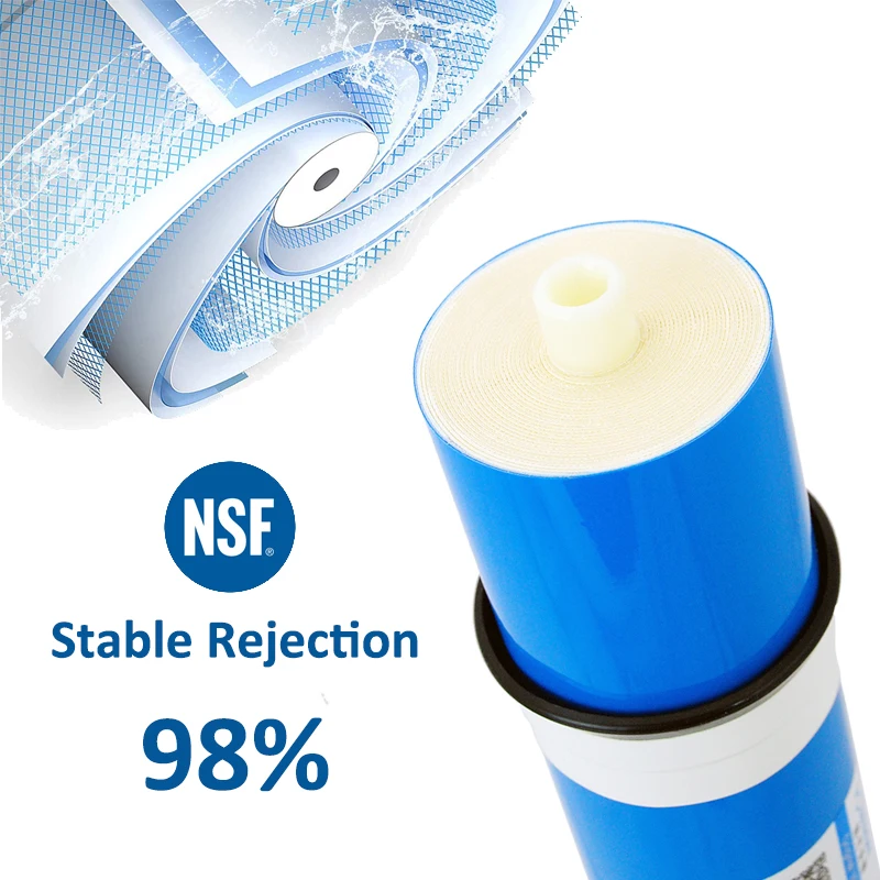 600 GPD Reverse Osmosis Membrane 3013 RO Water Filter Replacement Cartridge for Water Purifier System 3 x 13 Inch