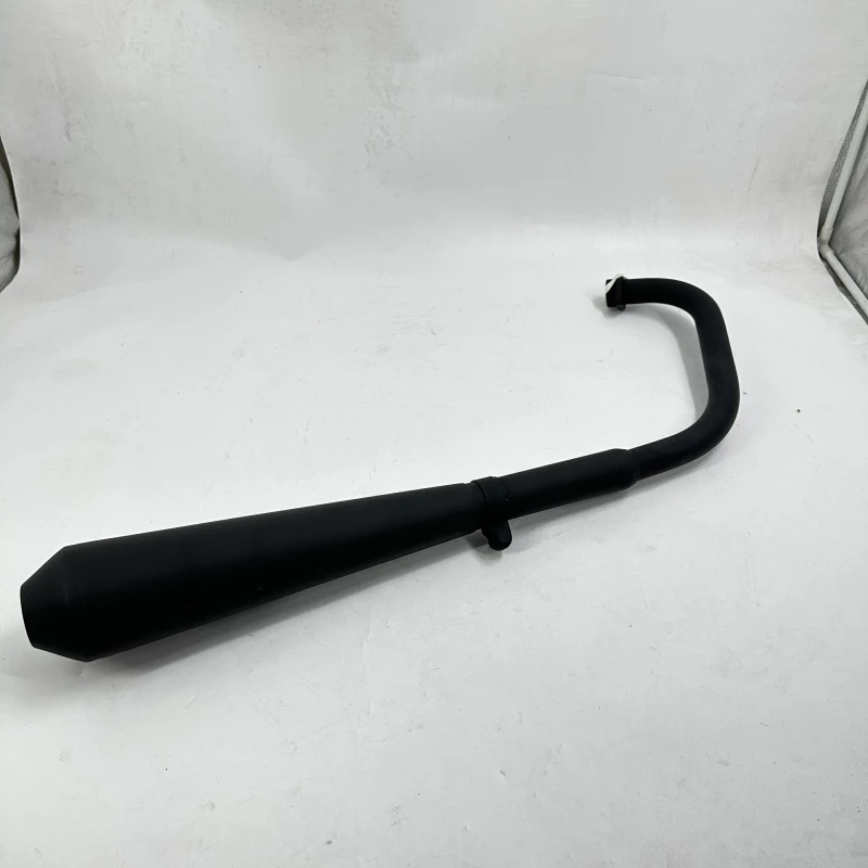 نظام عادم الدراجة النارية - كامل - هادئ - أسود لقطع غيار الدراجات النارية MUTT الأصلية MPT-1391