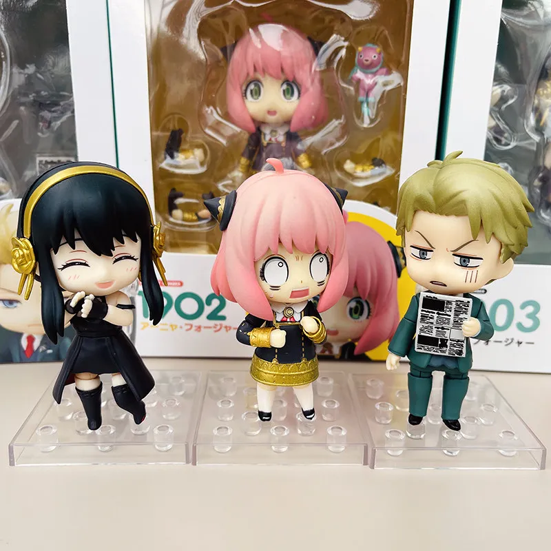

Spy X Family Nendoroid 1901 Loid 1902 Anya 1903 Yor Forger Cute Chibi Action Figure Anime Articulated Model Toy Home Decor Gift
