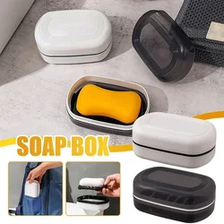 Double Layer Design Outdoor School Soap Box Dish Holder Travel Bathroom Container PP Material Reusable Soap Case