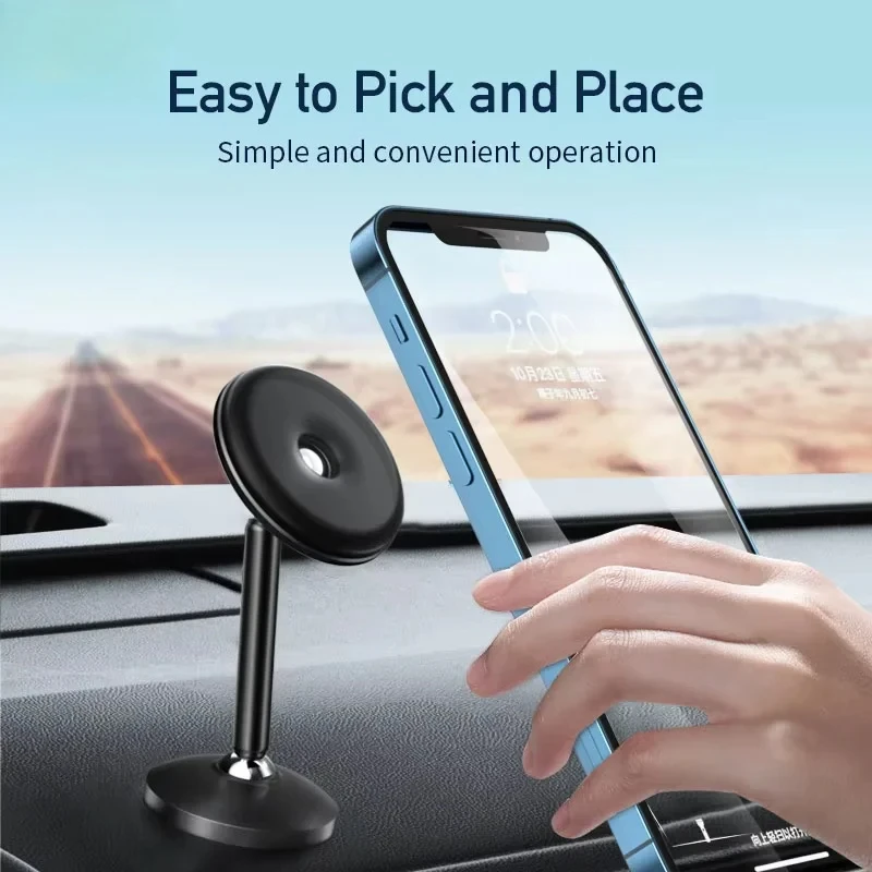 360° Rotate Car Magnetic Phone Holder Desktop Stand For Magsafe iPhone 17~12 Cellphone Bracket Vehicles Mount For Xiaomi/Samsung