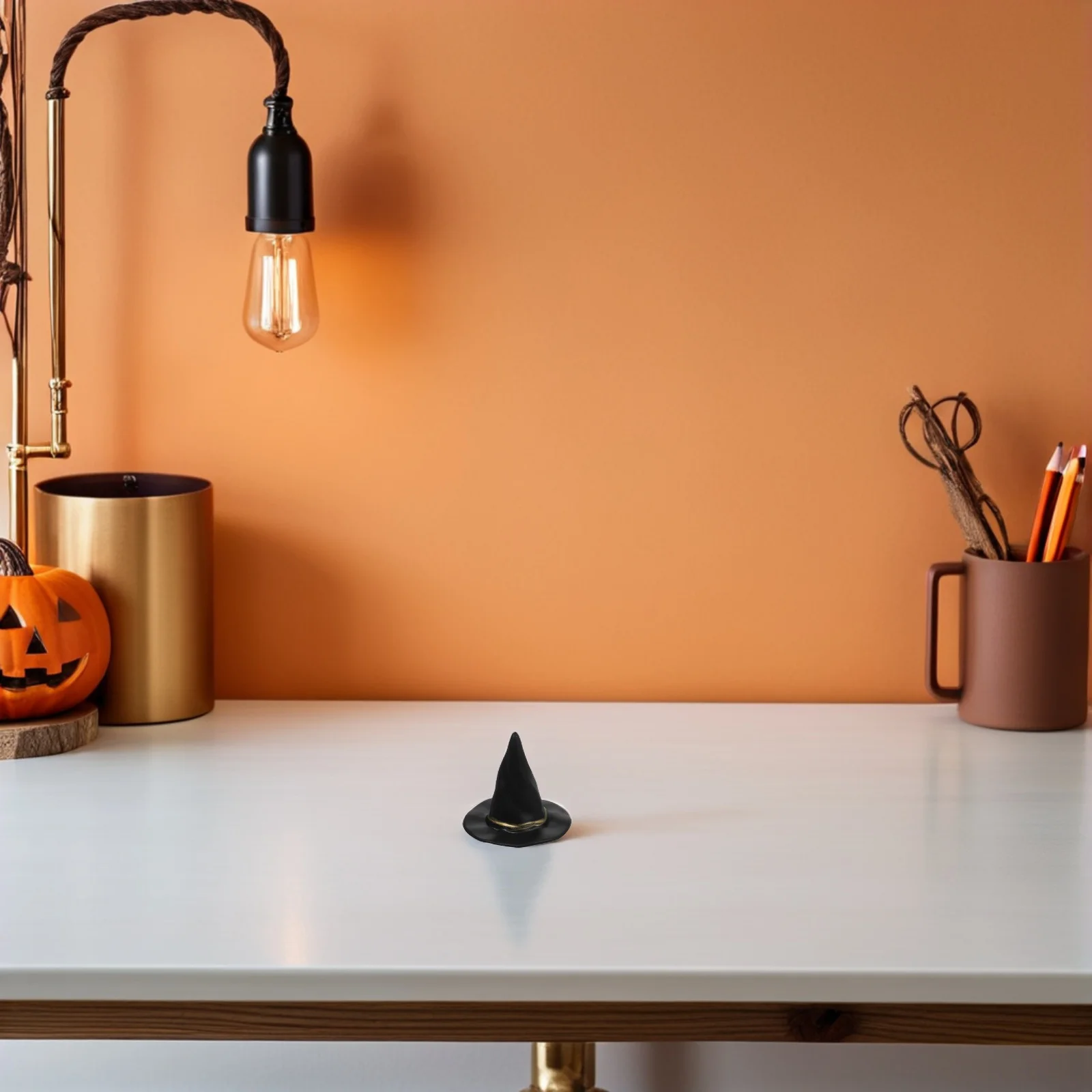 

72Pcs Halloween Witch Hat Decorations Black Miniature Mini Tiny Hats for Crafts Craft Supplies DIY Party Use Hat Decoration