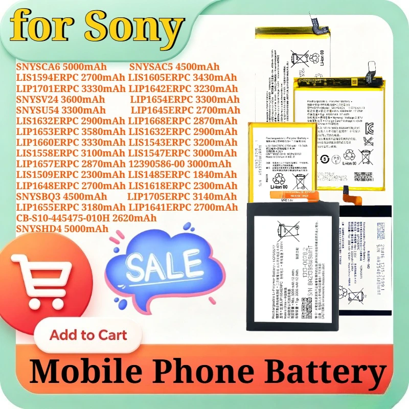 Full Series Replacement Battery for Sony Xperia XZ1 Mini X10 Plus LIS1485ERPC LIS1501ERPC Li-Polymer Mobile Phone Battery+Tools