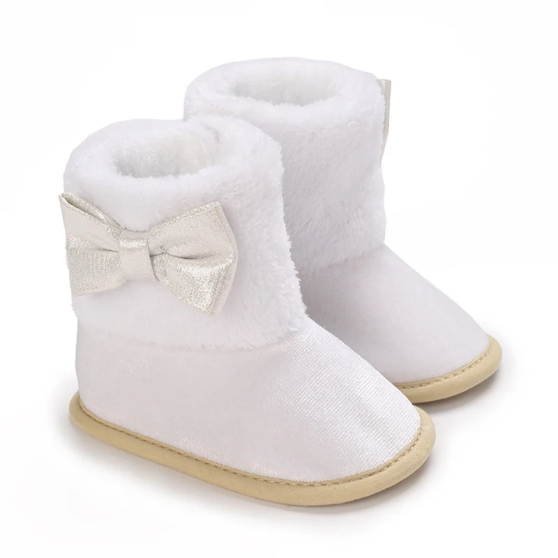 Stivali invernali stivaletti in cotone per bambini suola antiscivolo stivali morbidi per neonate in pile calzini per bambini scarpe