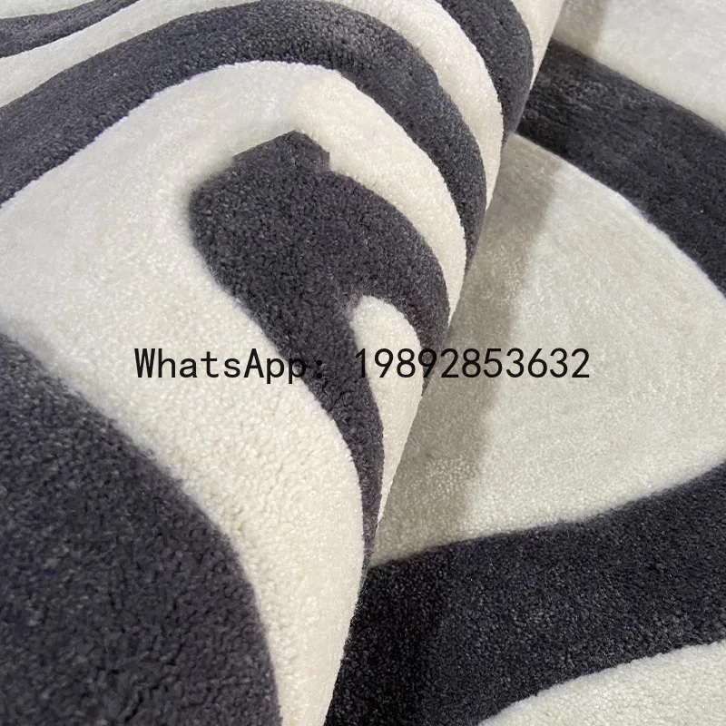 Irregular Shaped Carpet Living Room Coffee Table Rug Modern Light Luxury Ins Style Cloakroom Bedroom Bedside Rug 2