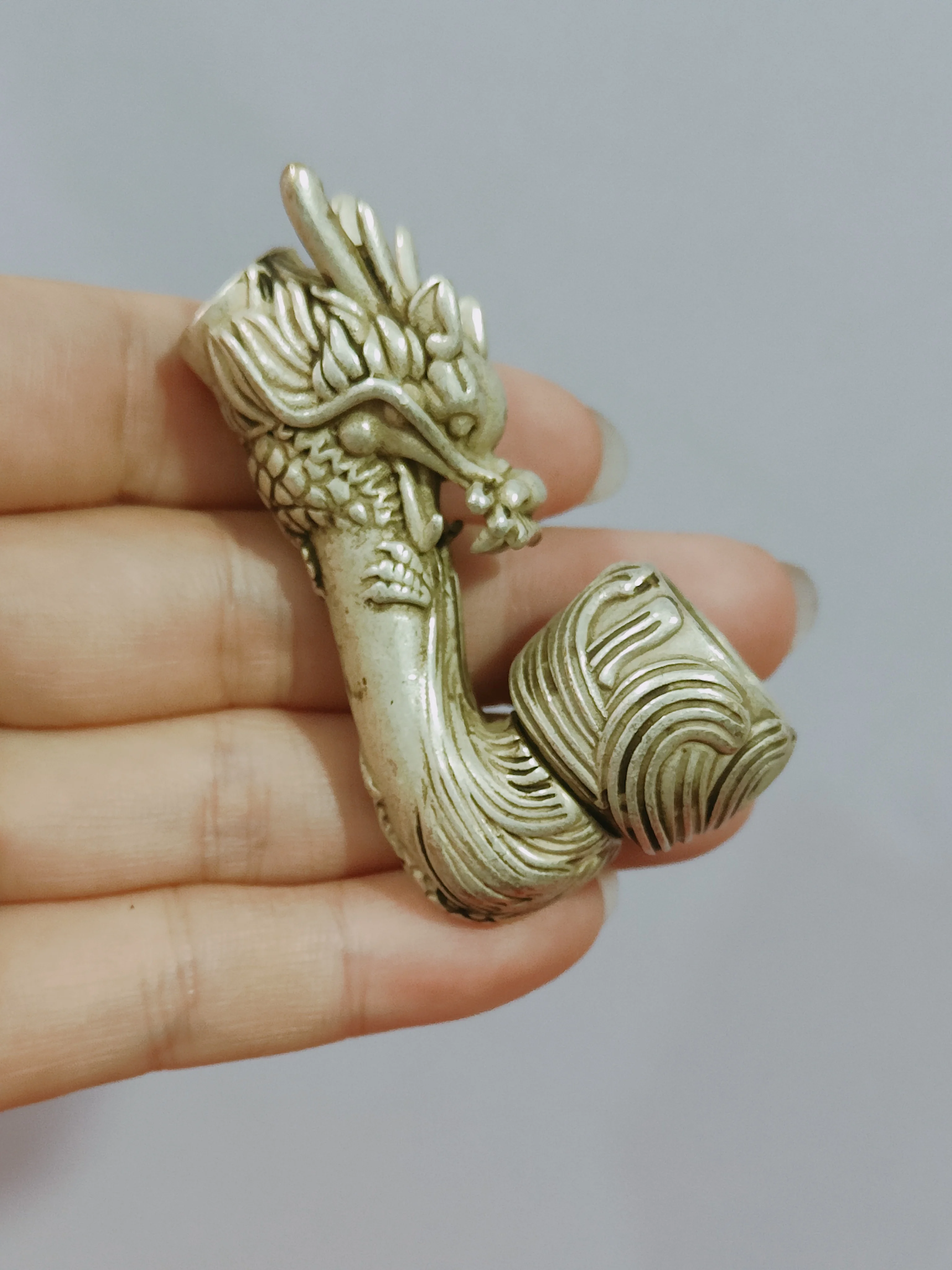 

Китай ретро тибетский серебряный смеситель, аксессуары для стержней для сигарет, задышки для сигарет, детали Miao Yin