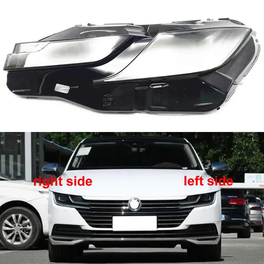 

For Volkswagen VW Passat CC 2019 2020 2021 Headlamp Transparent Mask Cover Headlight Shell Plexiglass Replace Original Lens