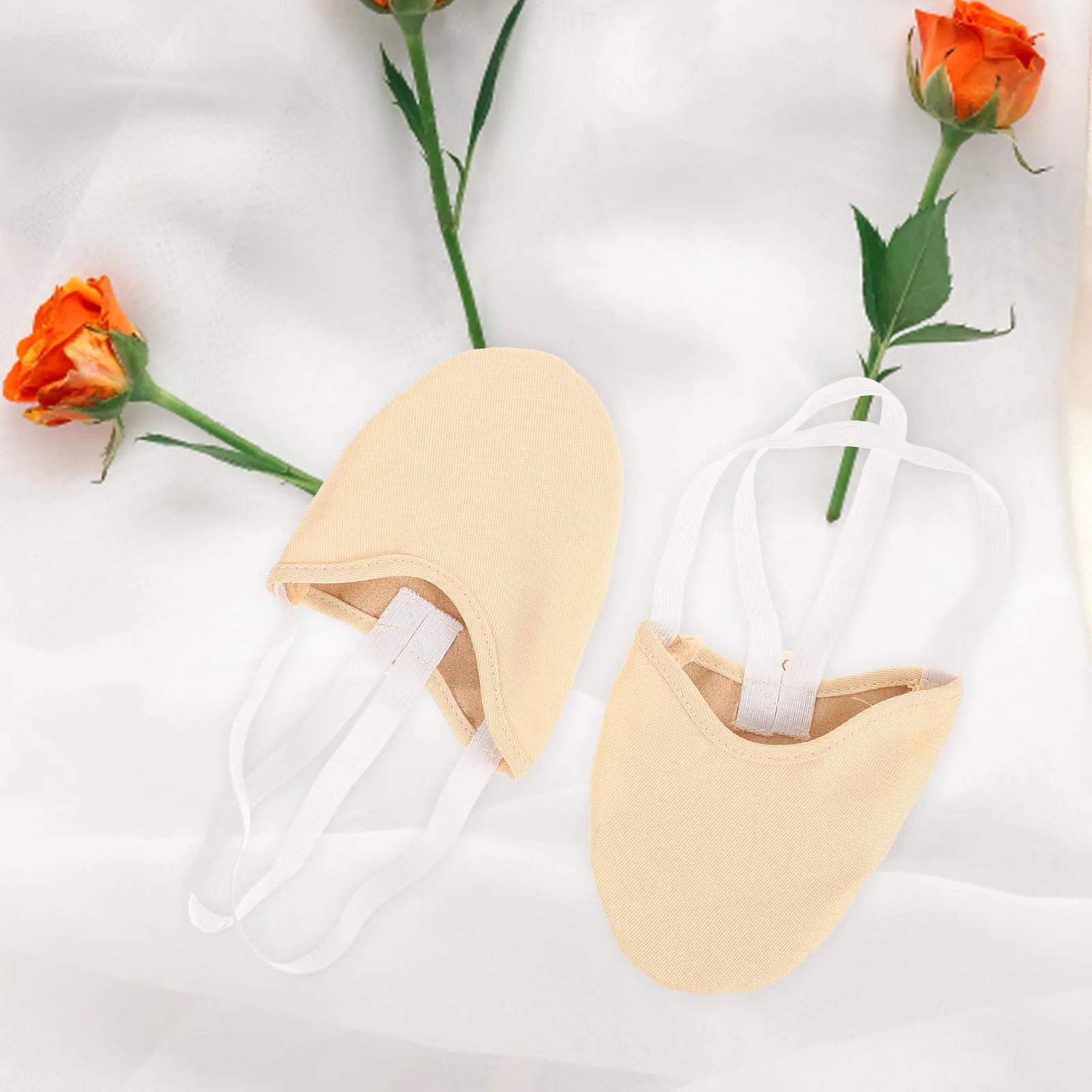 

1Pair Comfortable Wear-Resistant Half Soles Dance Shoes Breathable Toe Covers for Women Ballet Slipper Gymnastics Foot Stability