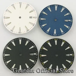 Goutent 33.5mm Black White Blue Sterile Watch Dial Fit NH35 Miyota 8215 821A ETA 2836 2824 PT5000 DG2813 3804 Automatic Movement