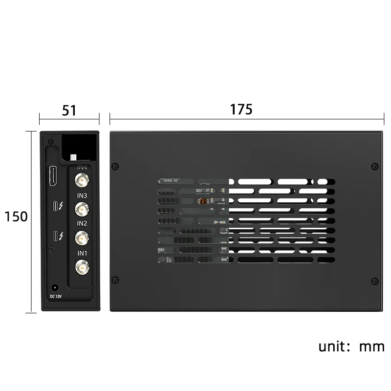 Karta przechwytywania wideo SDI thunderbolt 3/4 TV przechwytywanie DVD karta wideo Audio AV dla komputera/kamera telewizji przemysłowej PCIe 3.0