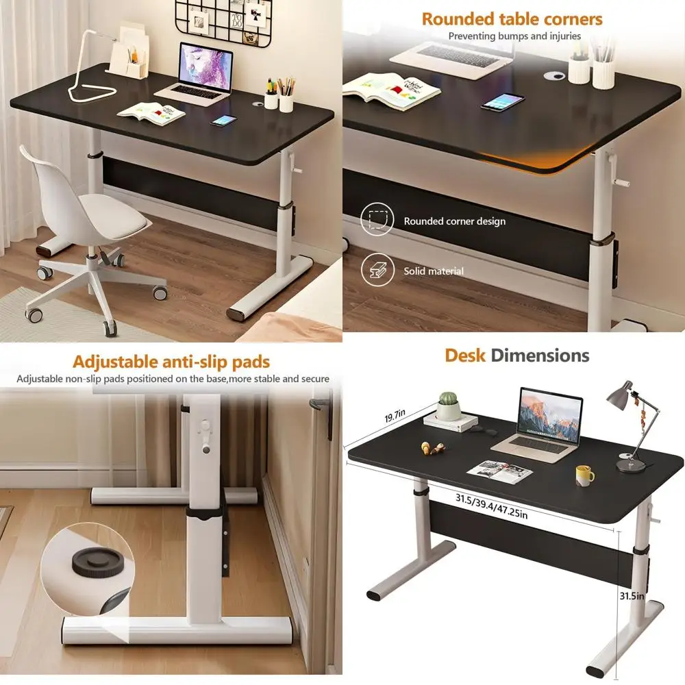 

Эргономичный стол: стол с регулируемой высотой для домашнего и офисного использования.