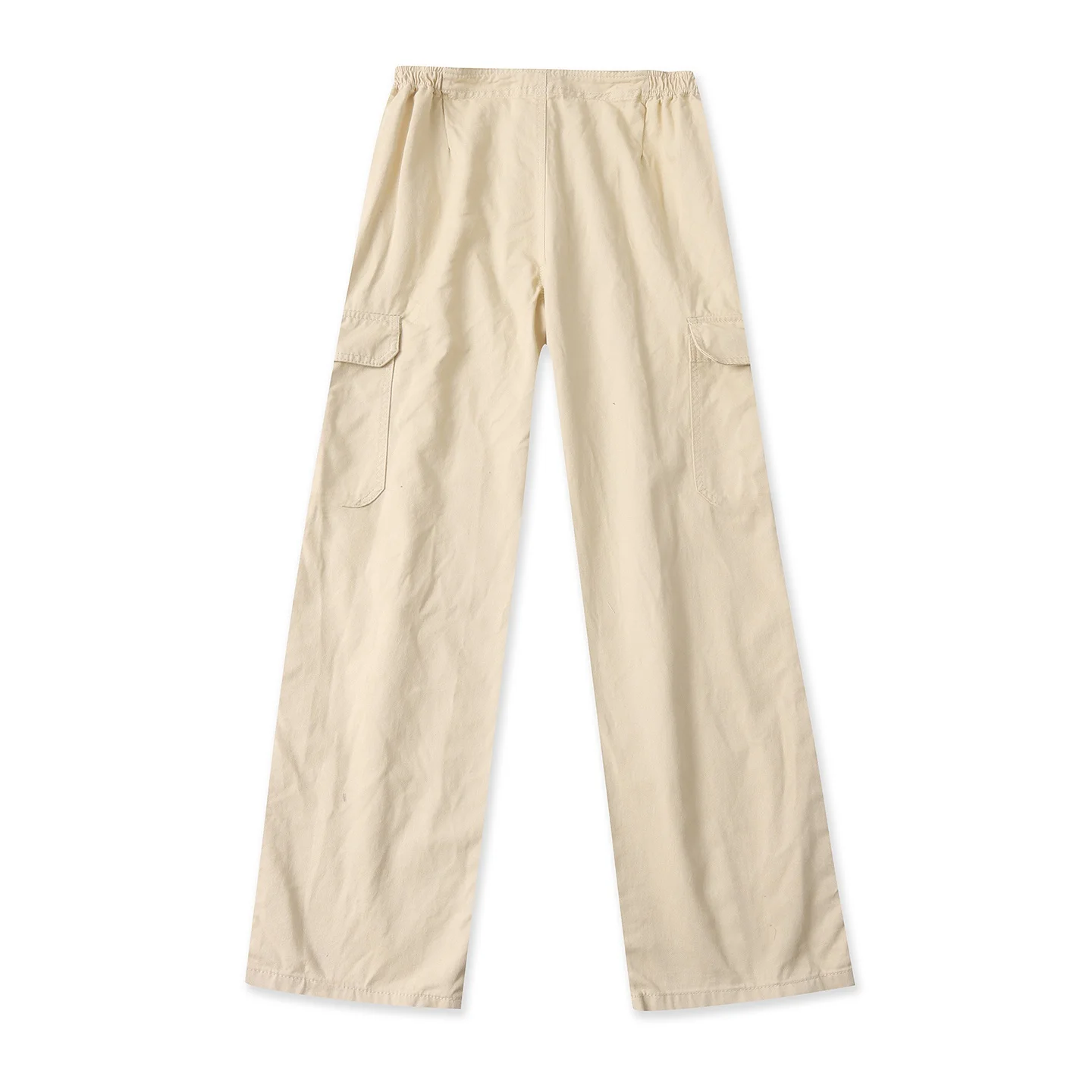 High Waist Straight Leg Casual Pants Multi Pockets Versatile Women's Spring Fashion Workwear Trousers Loose Fit Long Pants