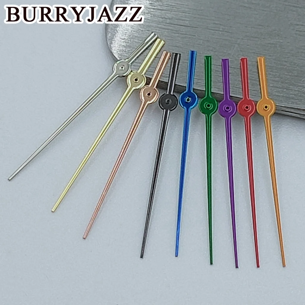 Burryjazz segunda mão relógio, prata, ouro, Rose Gun, verde, azul, vermelho, roxo, laranja, segundo mãos, NH35, NH36, NH38, 7S26, 7S36, 4R35, 4R36