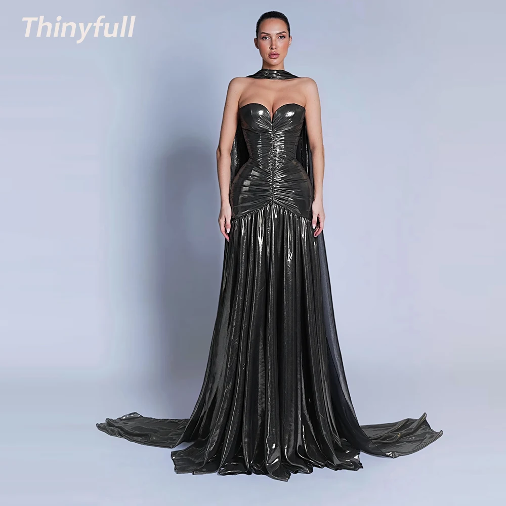 

Thinyfull Mermaid Prom Dresses Sweetheart Sleeveless Evening Party Gowns Robe De Soirée Customized Long Special Occasion Dress