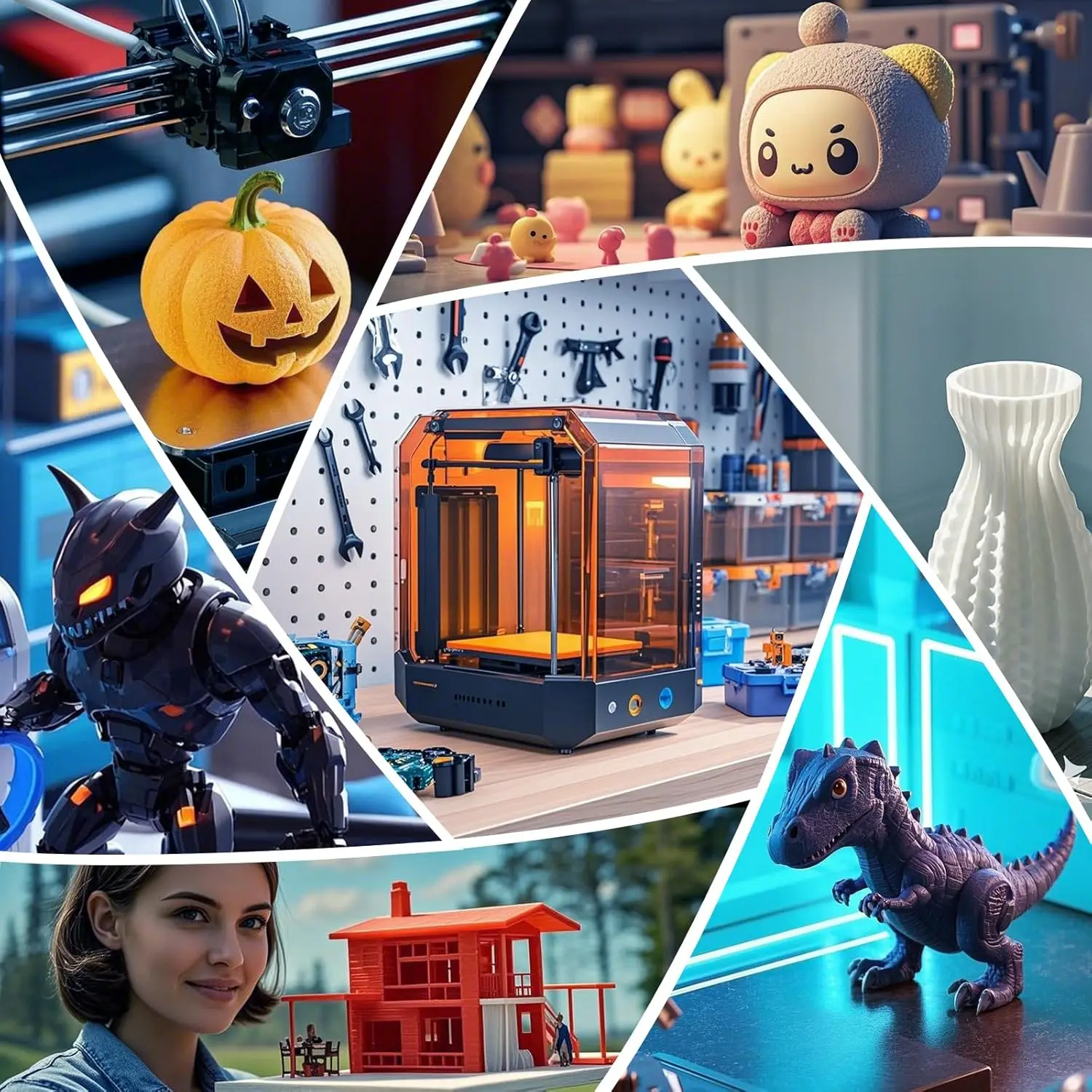 Filament Creality CR-PETG 1.75 mm, doskonała wytrzymałość, bezwonna, nietoksyczna, odporna na wilgoć, 1KG filament do drukarki 3D — zdjęcie produktu 6