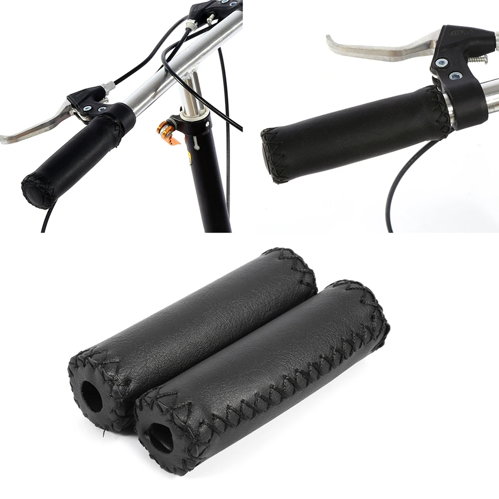 

Mountain Bike Handlebars Cover City Bike Retro Cycling Grip Leather Bicycle Grips Vintage Bicycle Grips Bicycle Handlebar Grips