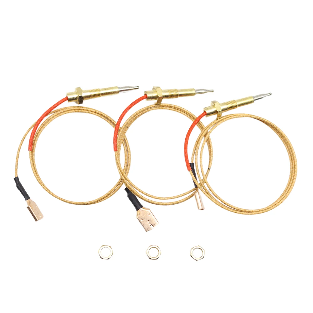 Gas Fireplace Cooker Thermocouple Griddle Stove Parts Temperature Sensor Burner Accessories Flame Fail Safe Wire 65cm