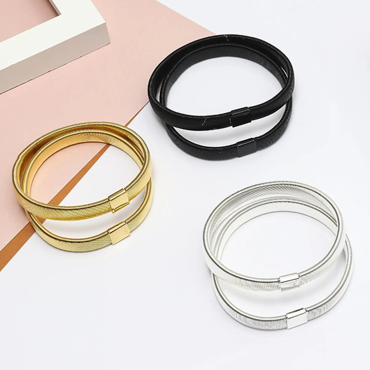 1 قطعة للجنسين مطاطا قميص كم حامل قابل للتعديل الذراع الأصفاد العصابات بسط مطاطا المعادن كم الأربطة الملابس والاكسسوارات #5