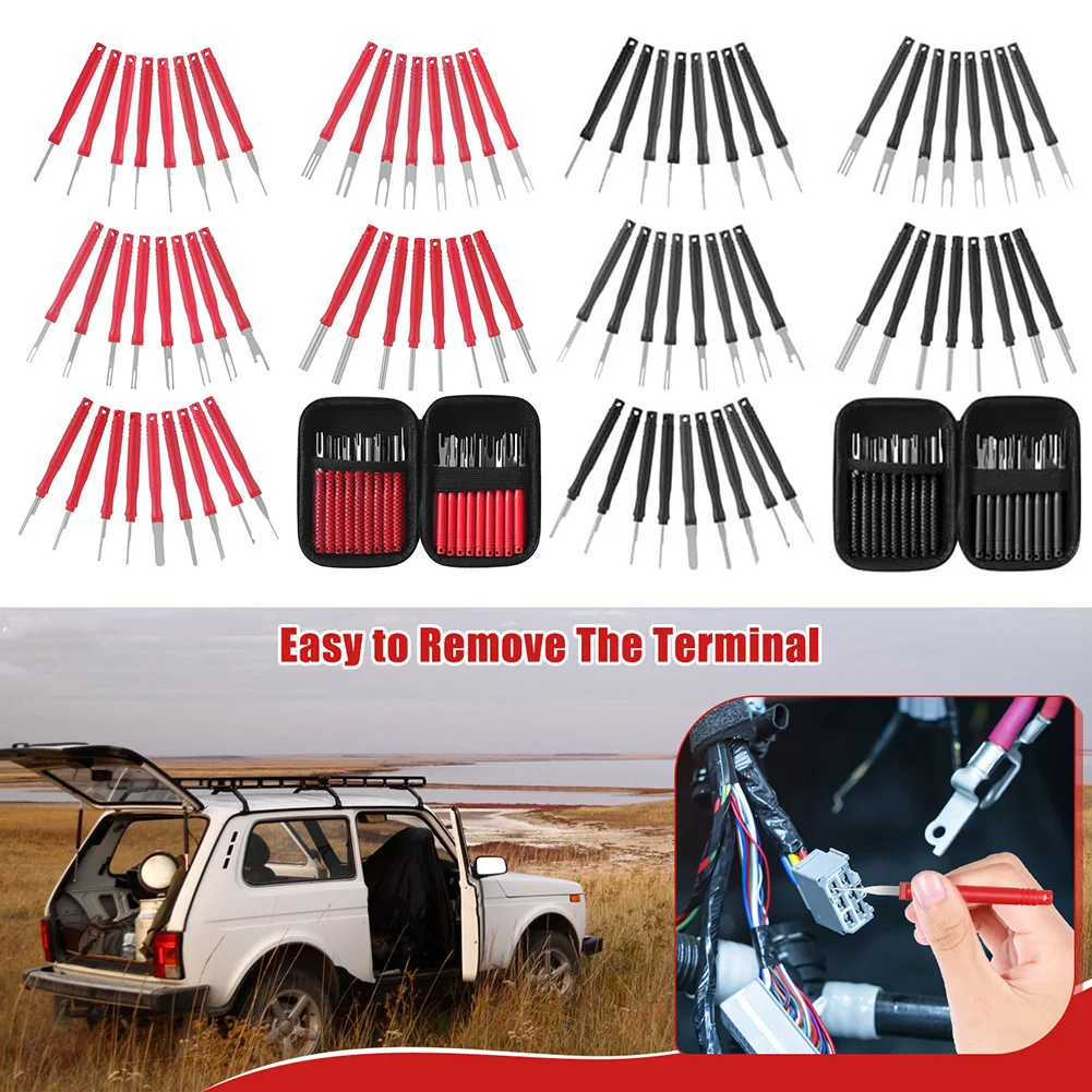 

55552222222222cs Инструмент для извлечения штифтов, комплект для снятия разъема выталкивателя с сумкой CarWireerminalRepai5etaools