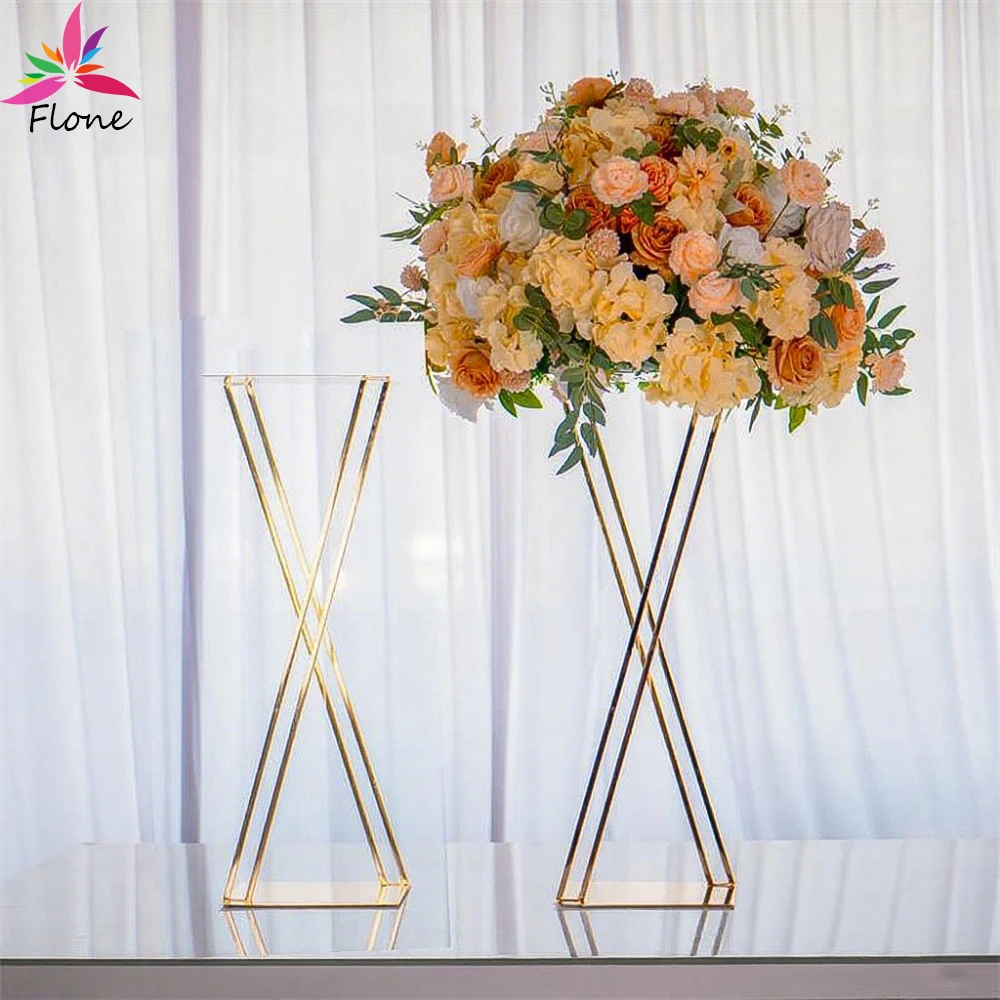 

5/10 шт. 31-дюймовые блестящие металлические стойки для цветов X-образной формы, свадебное событие, дорожный свинцовый стол, цветочный шар, опоры, центральные украшения HY062