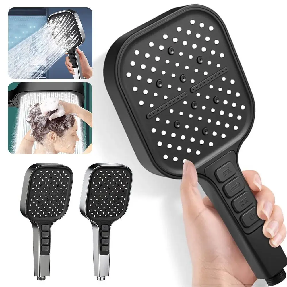 

Новая ручная душевая лейка с 7 режимами, регулируемая, водосберегающая, с функцией тропического дождя