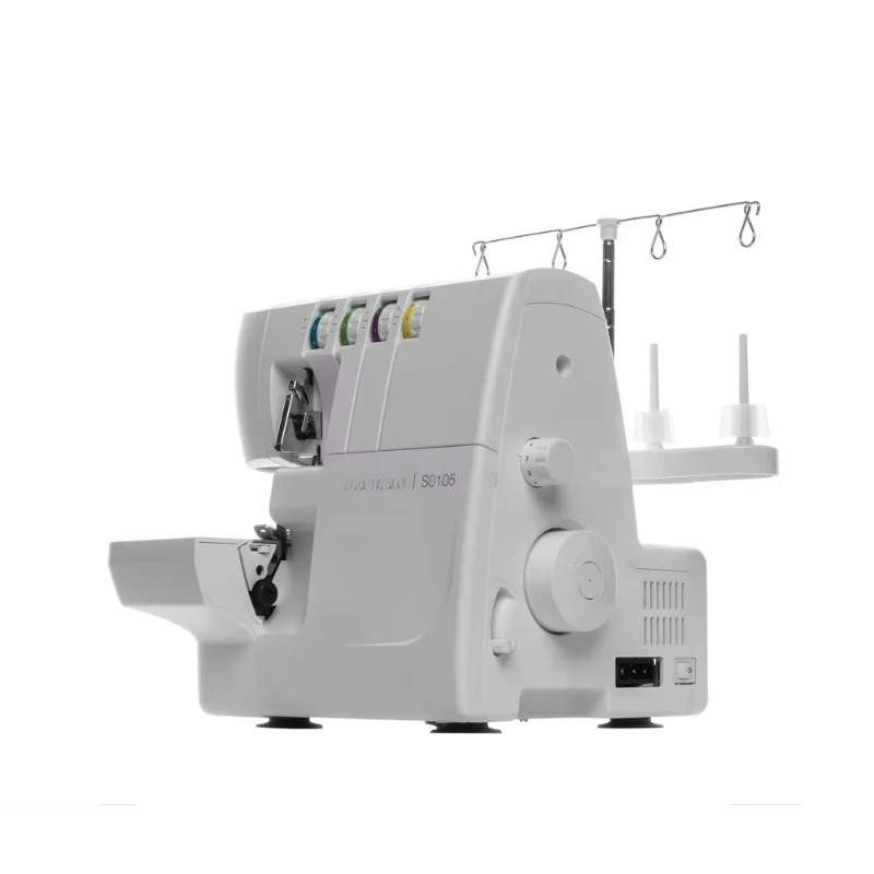 S0105 Serger Overlocker Machine 6 Built-In Stitches Adjustable Stitch Length and Width Free Arm and LED Light
