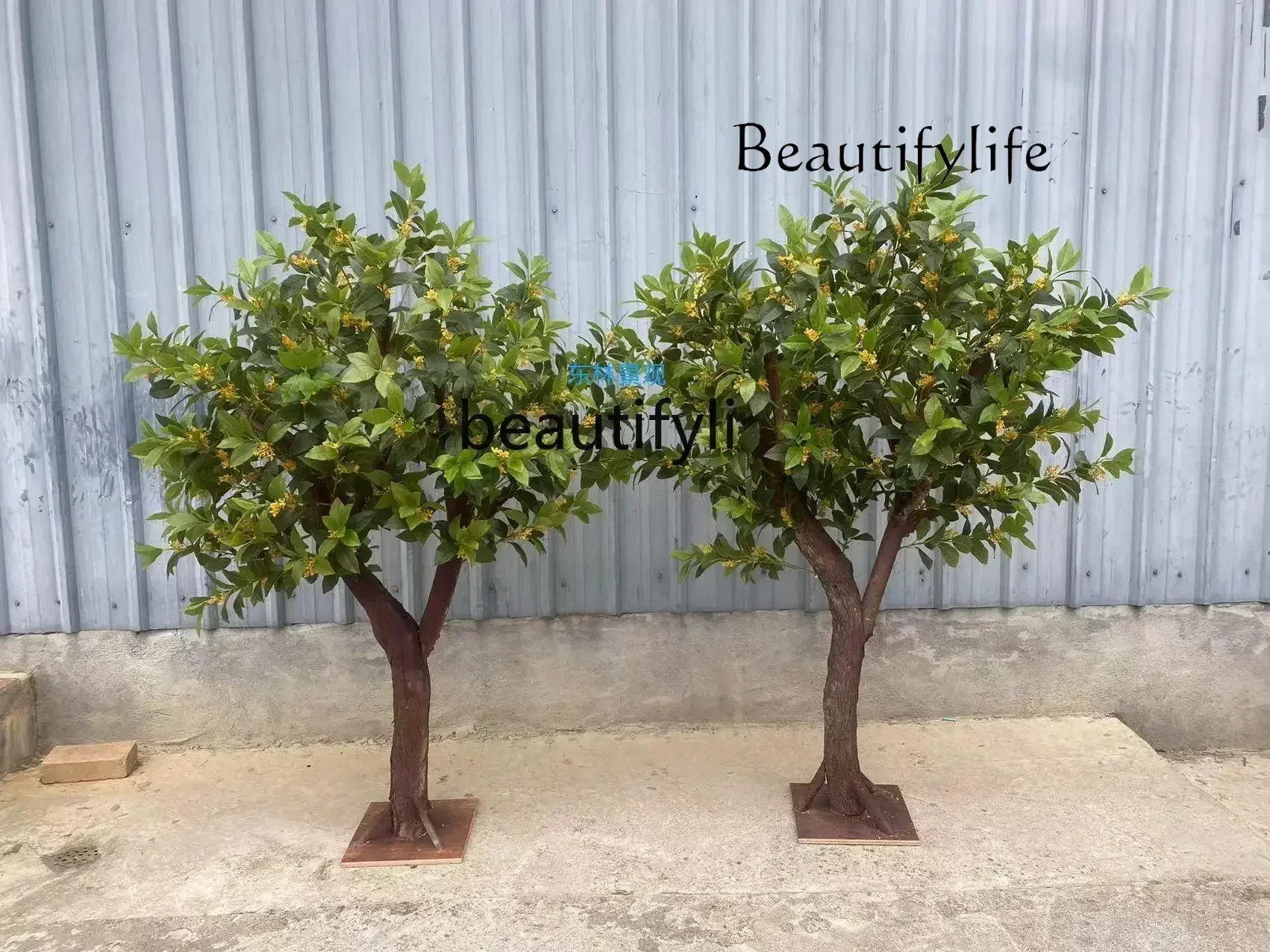 على الأرض النباتات الخضراء المناظر الطبيعية الديكور الدعائم شجرة شجرة تقليد الأشجار وهمية مركز تسوق مطعم الفندق